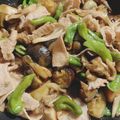 ☆コムギ☆'s cooksnap of when they made 豚なす春雨ピーマンのオイスターソース炒め.