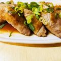 かでう's cooksnap of when they made 新生姜の肉巻き 照焼き♪.