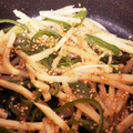 あっくん５９'s cooksnap of when they made 水煮たけのことピーマンのきんぴら風.