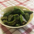 Skylock's cooksnap of when they made ししとうのさっぱり酢みそ炒め.