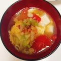 りんとも♡'s cooksnap of when they made トマトと豆腐のサンラータン風スープ.