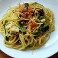 花時計咲いた's cooksnap of when they made ピーマンのペペロンチーノ風パスタ.