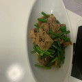 犬飼ってる's cooksnap of when they made 豚こま切れ肉とニンニクの芽の甘辛炒め.