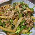 みとやん's cooksnap of when they made 豚肉・じゃがいも・ピーマン・搾菜の炒め物.