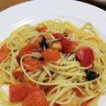 ななぱんた's cooksnap of when they made トマトと赤唐辛子にんにく青じそパスタ.