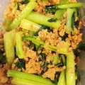 料理初心者あぃ☆'s cooksnap of when they made 小松菜とひき肉の炒め物.