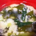 ああーちゃｎ's cooksnap of when they made ＊ワカメ 小松菜　油揚げのお味噌汁＊.