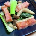 rahane's cooksnap of when they made ☆青梗菜とベーコンのニンニク炒め☆.