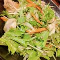 みかん箱☆'s cooksnap of when they made さっぱり★豚しゃぶと水菜の中華和え.