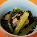 ｅｋ４'s cooksnap of when they made あっさり☆小松菜とキャベツのわかめあえ♪.