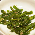 ゆあママ☆料理勉強中's cooksnap of when they made ささっとあと一品！ピーマンのごま和え炒め.