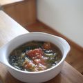 みるく茶's cooksnap of when they made 朝食♪ トマトとほうれん草のお味噌汁！！.