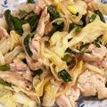 ミアンミアン's cooksnap of when they made 豚しゃぶとキャベツのウスターソース炒め.