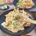Harumie's cooksnap of when they made ニラの花の天ぷら.