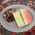 バカリャウ's cooksnap of when they made すいかの皮のぬか漬け.