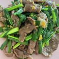 セーラーポムポム's cooksnap of when they made 牛肉とニラと卵で☆オイスターソース炒め.