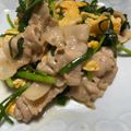 はまみおりん's cooksnap of when they made かんたん美味しい！ニラ玉豚肉炒め　.
