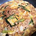 chocoraママ's cooksnap of when they made 甘辛味！豚ひき肉とニラたっぷりの卵とじ☆.