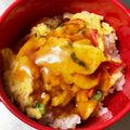 朔月夜's cooksnap of when they made かに玉丼.
