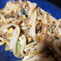 issao's cooksnap of when they made まったりおいしい！納豆キムチ焼うどん♡.