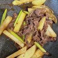 エンゾウ999's cooksnap of when they made 牛じゃがアスパラバターステーキソース炒め.
