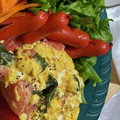 ポッ！'s cooksnap of when they made 簡単美味し〜☆トマトとバジルの卵炒め.