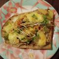 inLondon's cooksnap of when they made ブロ・カリ・揚げの和トースト.