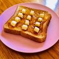 ねっちゃんっ's cooksnap of when they made リンゴジャムチーズトースト.