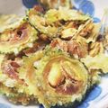 Ueda_ke's cooksnap of when they made くっつかずに揚げられる！ゴーヤチップス.