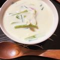 Naragon's cooksnap of when they made 小松菜と椎茸の豆乳スープ.