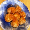 summer813's cooksnap of when they made 揚げないお手軽ミートボール　~やや甘め～.