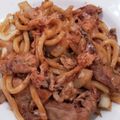♪YOKO's cooksnap of when they made 焼きうどん.