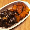 ダンボ★'s cooksnap of when they made なすとかぼちゃの甘酢照り焼き.