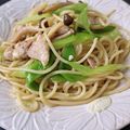 ♡じんべぇ♡'s cooksnap of when they made 鶏と九条ねぎの柚子胡椒パスタ。.