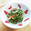 drive's cooksnap of when they made ゴーヤと茗荷のうめ和え.