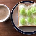 ようぷりん's cooksnap of when they made ぶどうとクリームチーズのトースト♪.