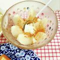 在宅勤務のおじさん's cooksnap of when they made 簡単！美味！ヨーグルトに梨蜂蜜シナモン.