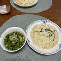秘書のレシピ's cooksnap of when they made 暑い日の昼飯は豚ニラつけうどん.