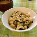 まなポコ's cooksnap of when they made 簡単！イワシ缶で豆腐のニラ卵とじ☆.