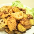 イエローバード's cooksnap of when they made 分量簡単な絶品大皿おかず!鶏蓮根と薩摩芋.