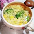 STimeBlues's cooksnap of when they made 大好き♡ブロッコリーとコーンの卵スープ.