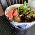 ♪Key♪'s cooksnap of when they made 炙りたらこと高菜の冷やし出汁茶漬け.