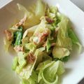 ヨシヨッシー's cooksnap of when they made 【楽めし】キャベツとツナのポンマヨ.