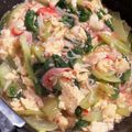 SALLY1962's cooksnap of when they made 時短 青梗菜カニカマ卵のあんかけ.