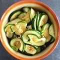 ひさかた's cooksnap of when they made 台湾風ズッキーニ♪レンジで簡単おつまみ.