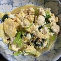 みにー2020's cooksnap of when they made 小松菜と豆腐の溶き卵炒め.