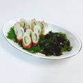 yukakobi☆'s cooksnap of when they made 竹輪きゅうりとワカメの酢の物.