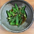 なの＠ママ's cooksnap of when they made めんつゆで簡単にできるオクラの和え物.