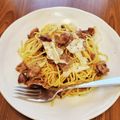 麻's cooksnap of when they made 牛肉とキャベツの和風パスタ.
