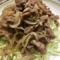 pali's cooksnap of when they made ＊牛薄切り肉の生姜焼き＊.